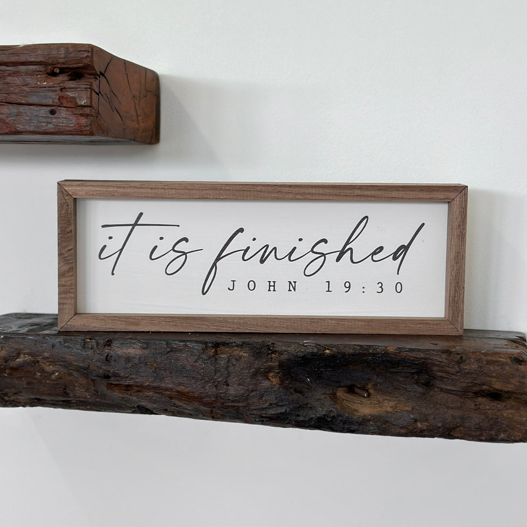 It Is Finished Sign