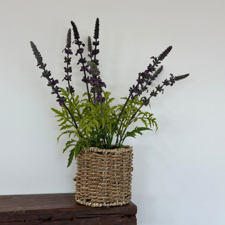 Lavender Seagrass Basket