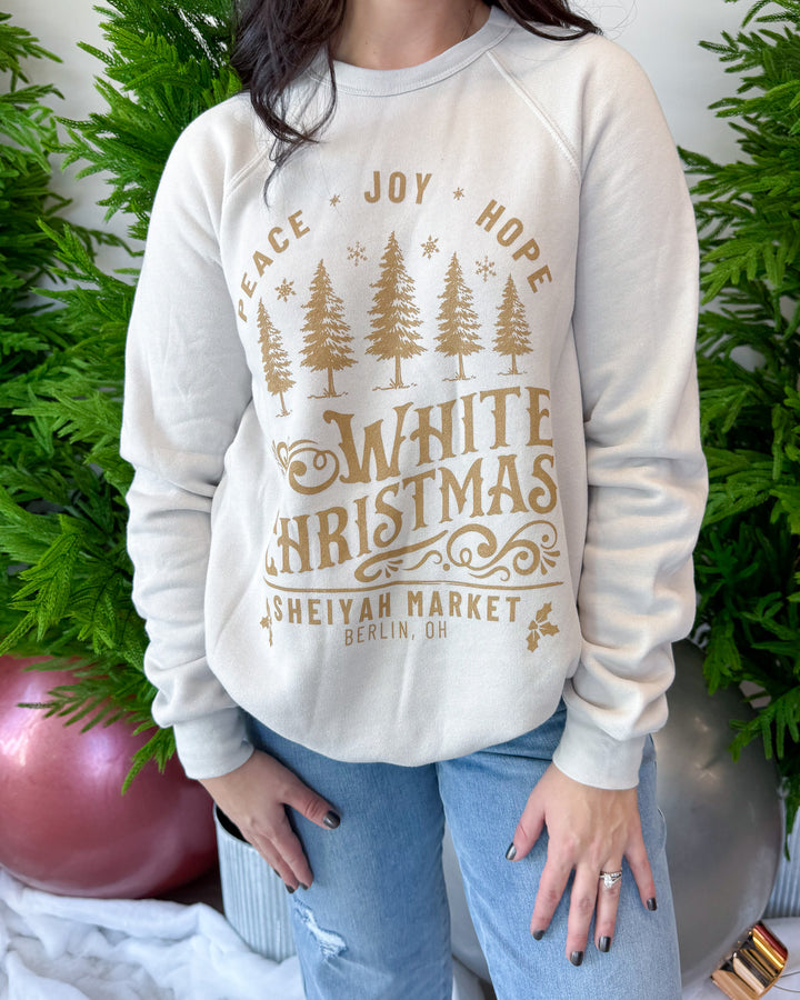 Sheiyah Market White Christmas Sweatshirt