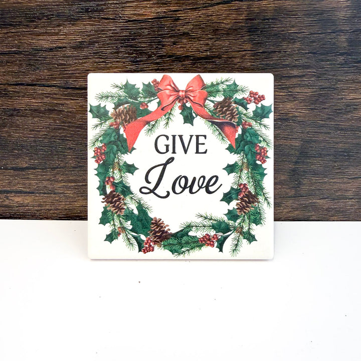 Woodland Wreath Holiday Coaster