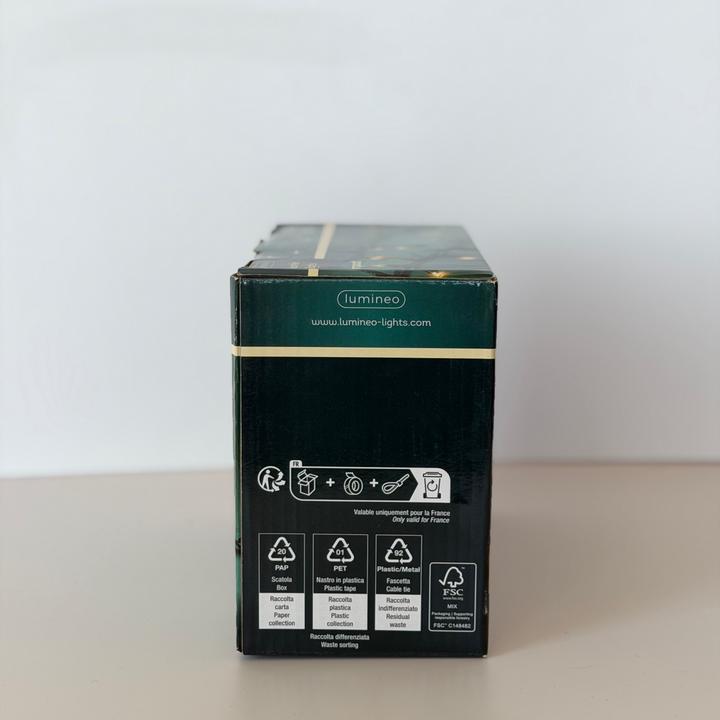 Led Compact Lights Green/Soft Gold Sparkle 39'
