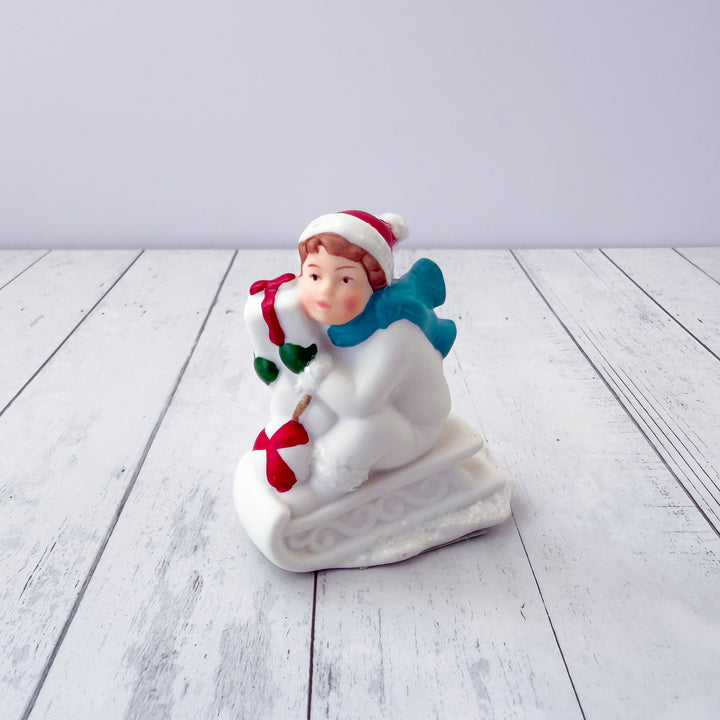 Winter Children Porcelain Figurine