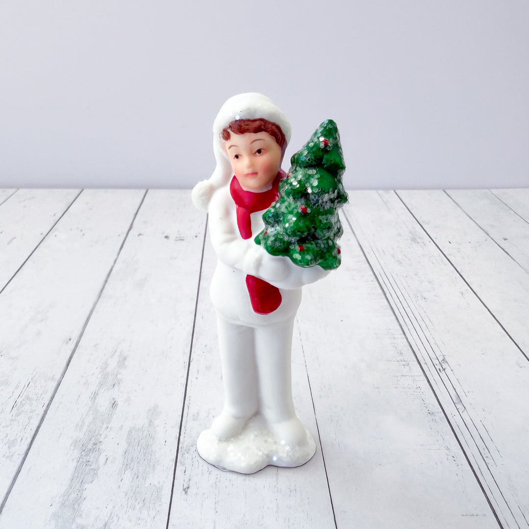 Winter Children Porcelain Figurine
