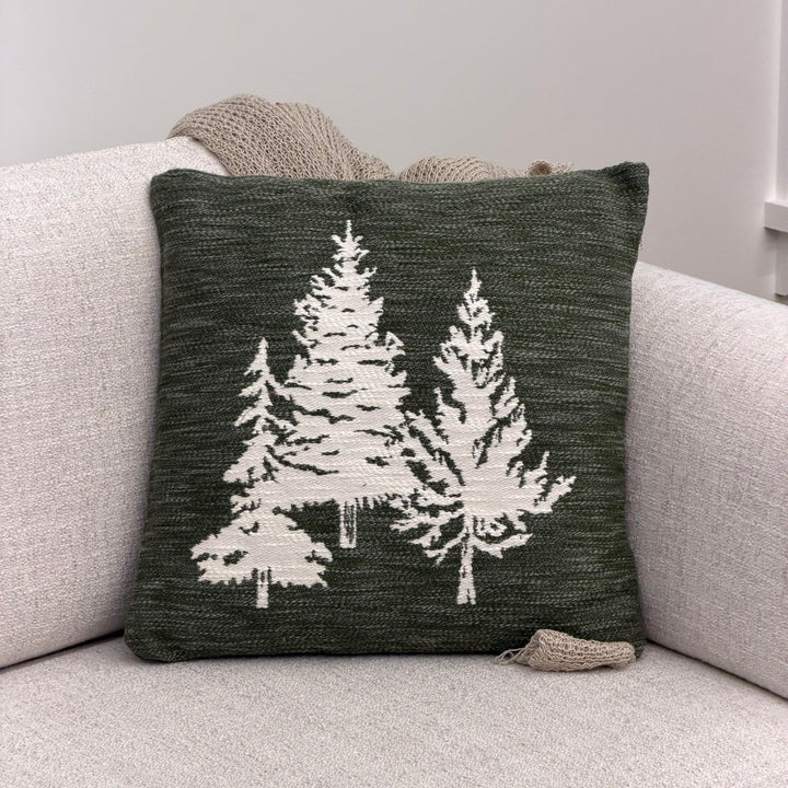Heathered Evergreen Tree Pillow