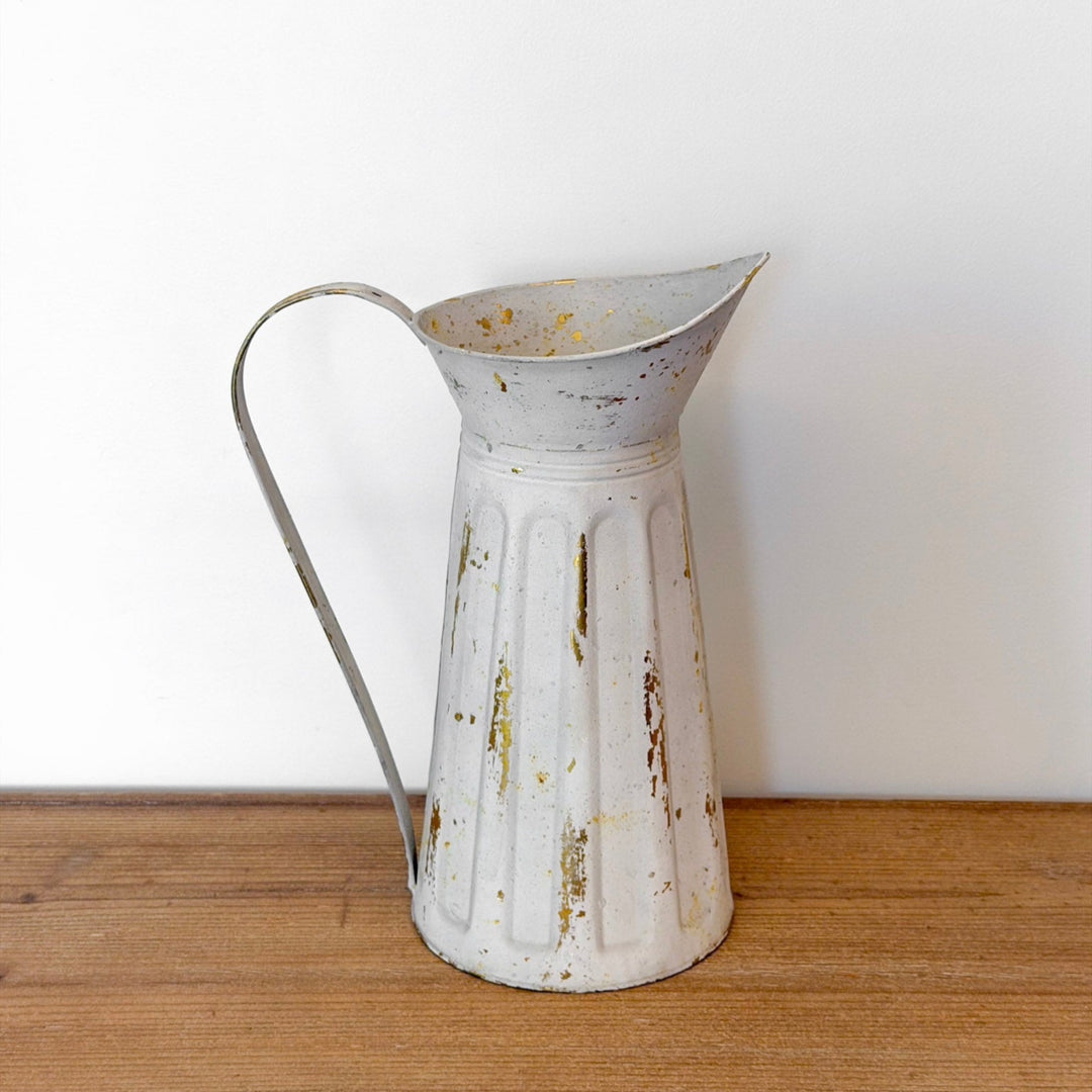 Gold Distressed Vintage Reclamation Pitcher