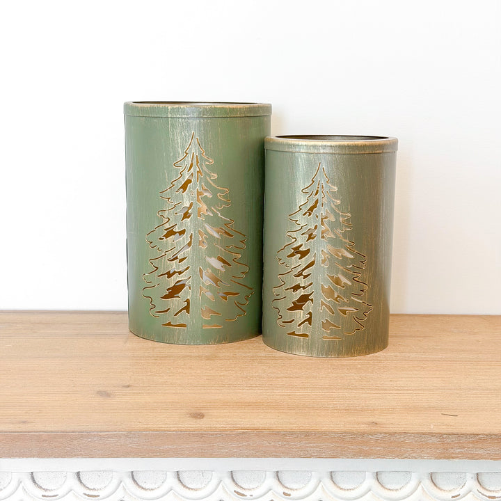 Tin Tree Lantern
