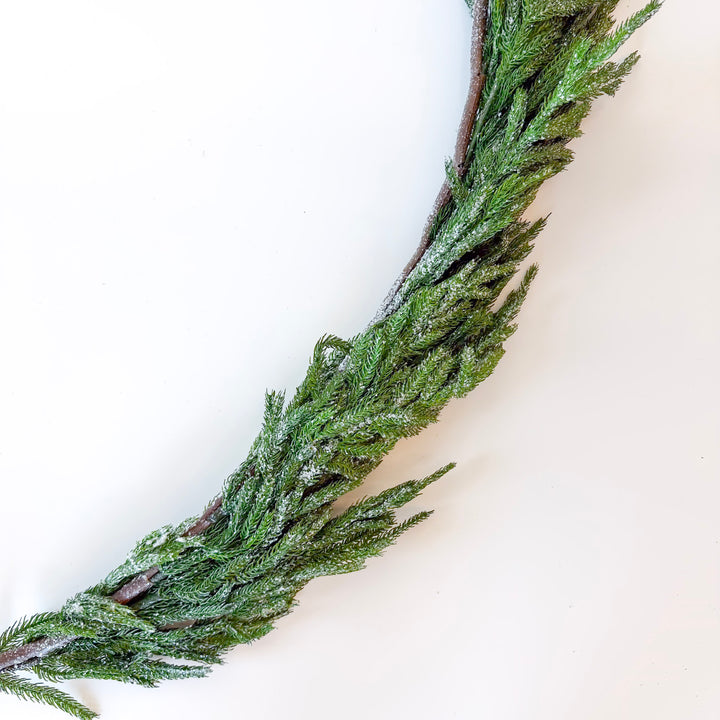 Iced Garden Norfolk Pine Garland