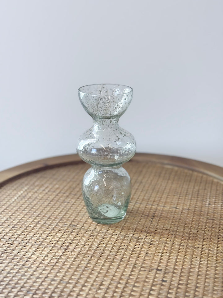Molten Pebble Glass Vase