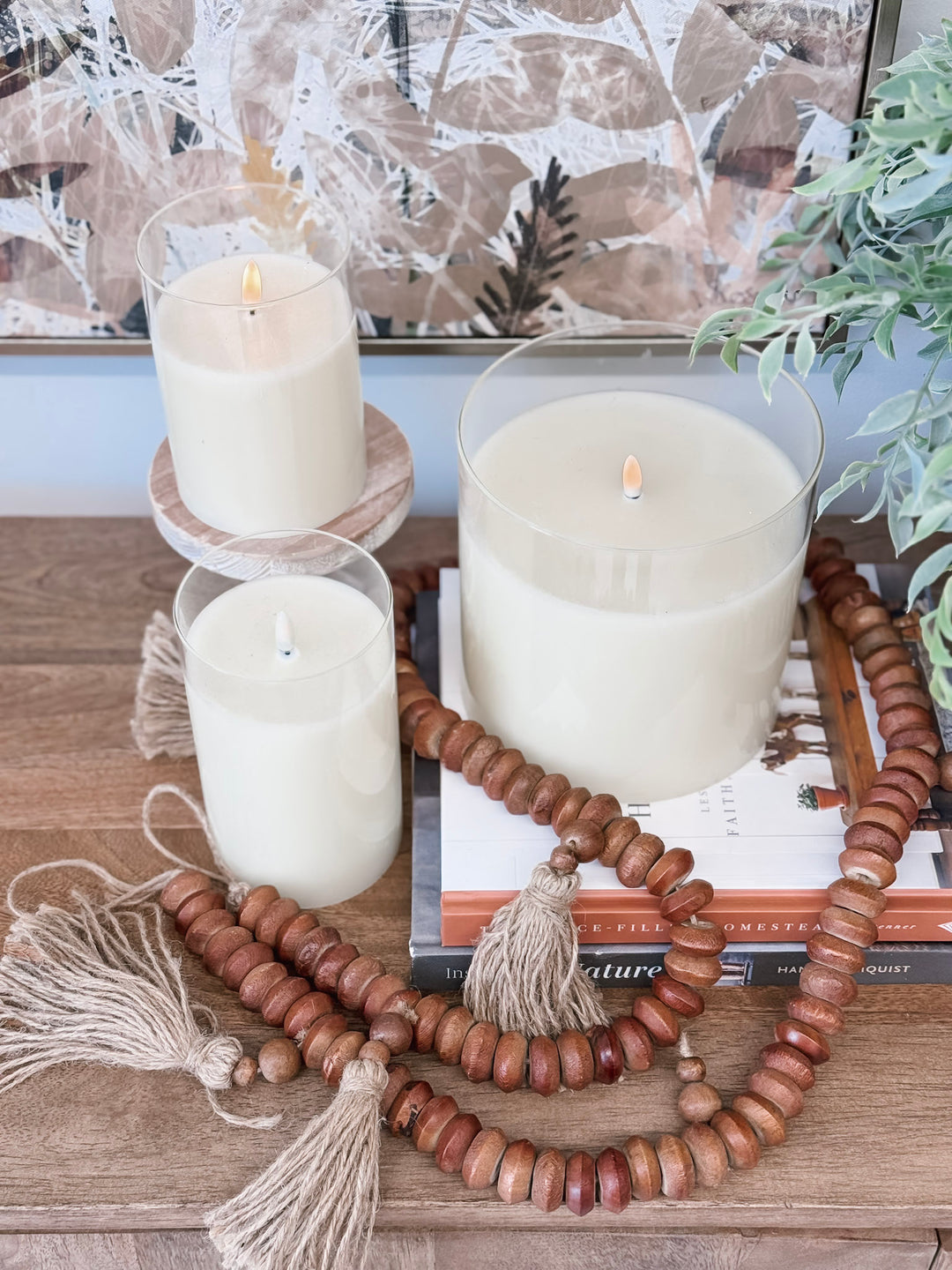 Brown Beaded Tassel Garland