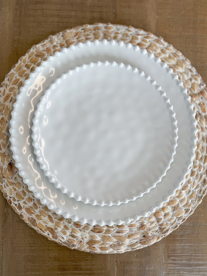 Beaded Pearl Salad Plate