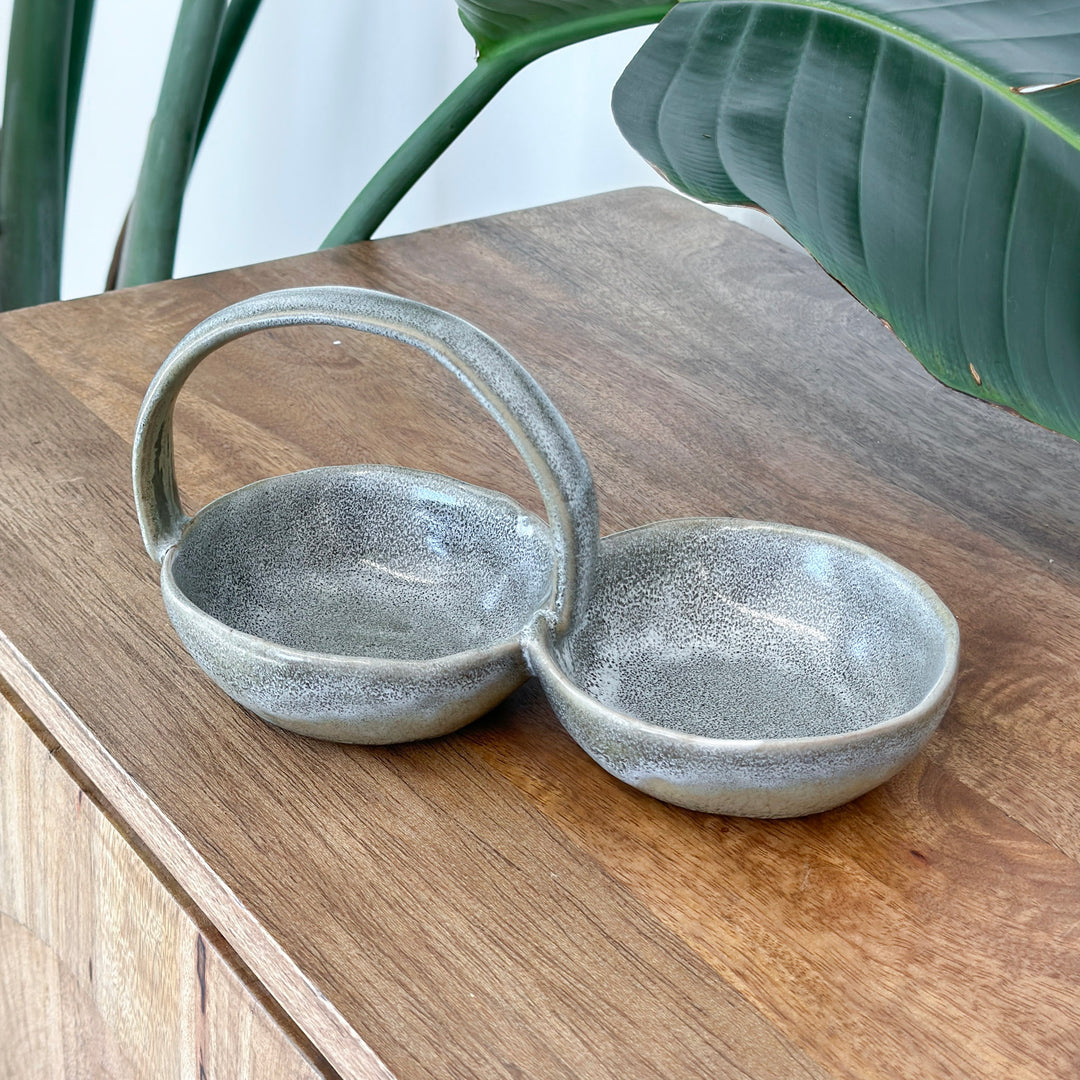 Stoneware Double Handled Bowl