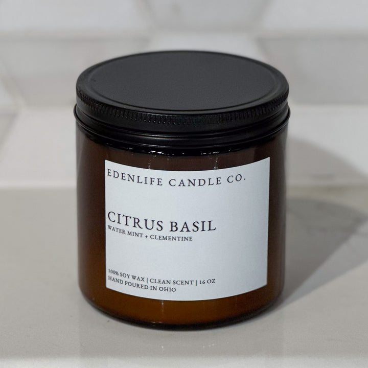 Citrus + Basil Candle