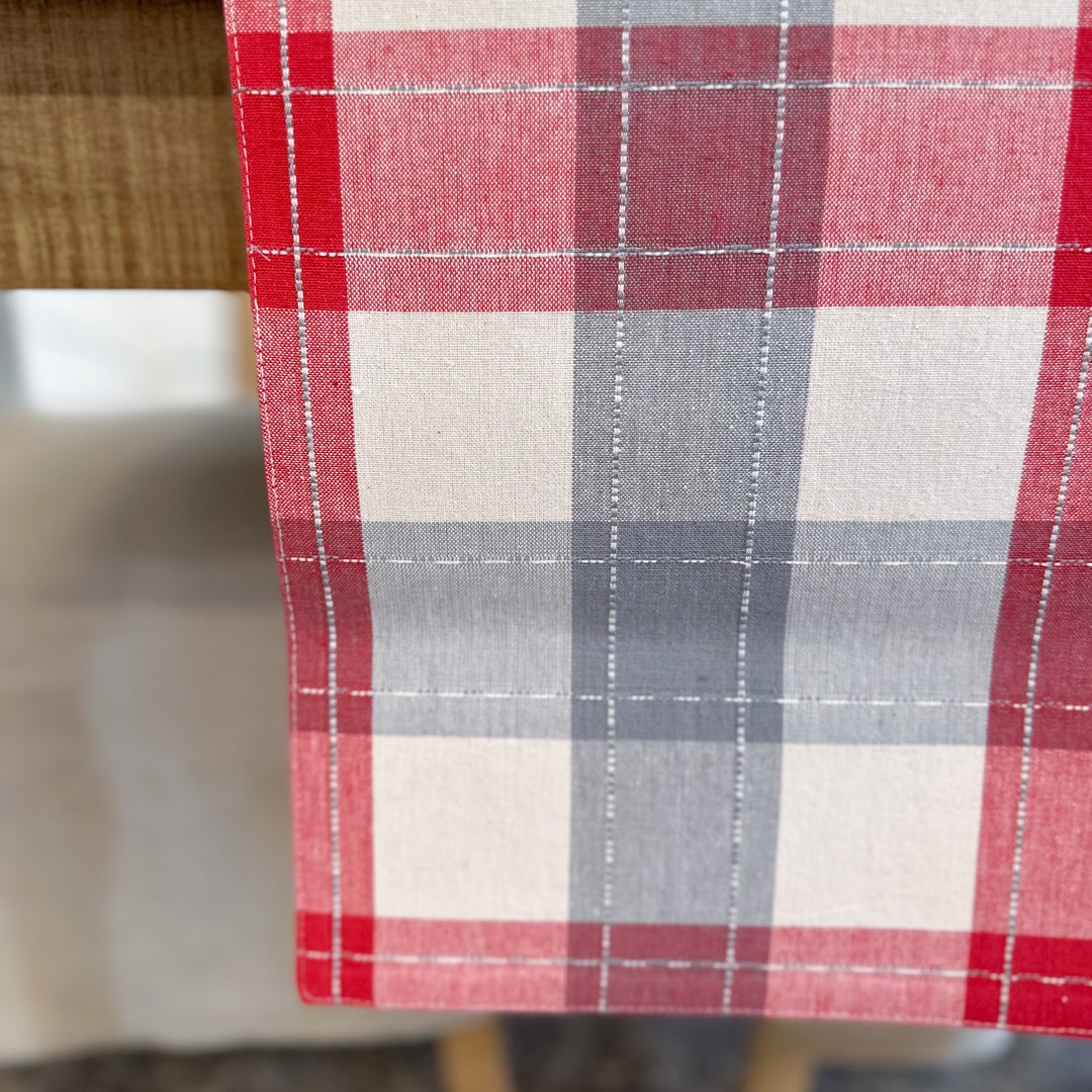 Nordic Plaid Table Runner