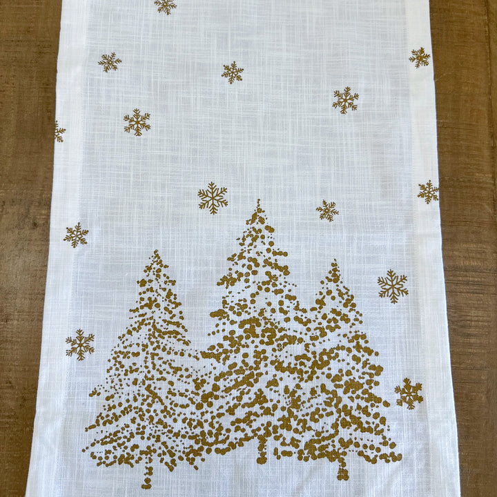 Golden Christmas Table Runner