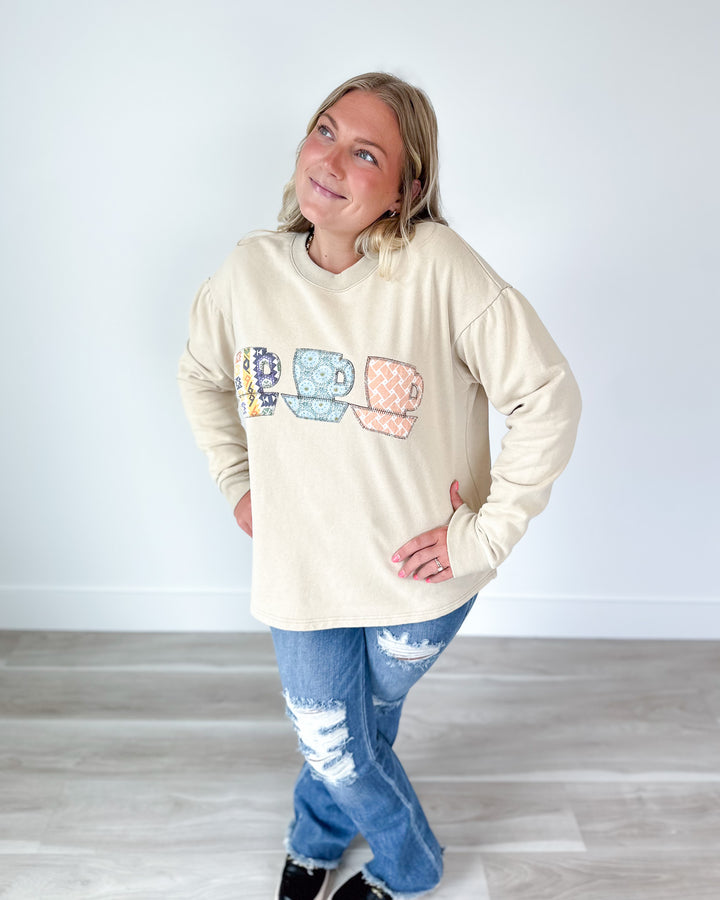 Tea Cup Sweatshirt