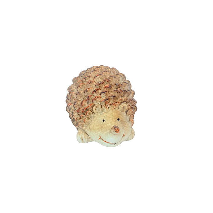 Happy Pinecone Hedgehog Figurine