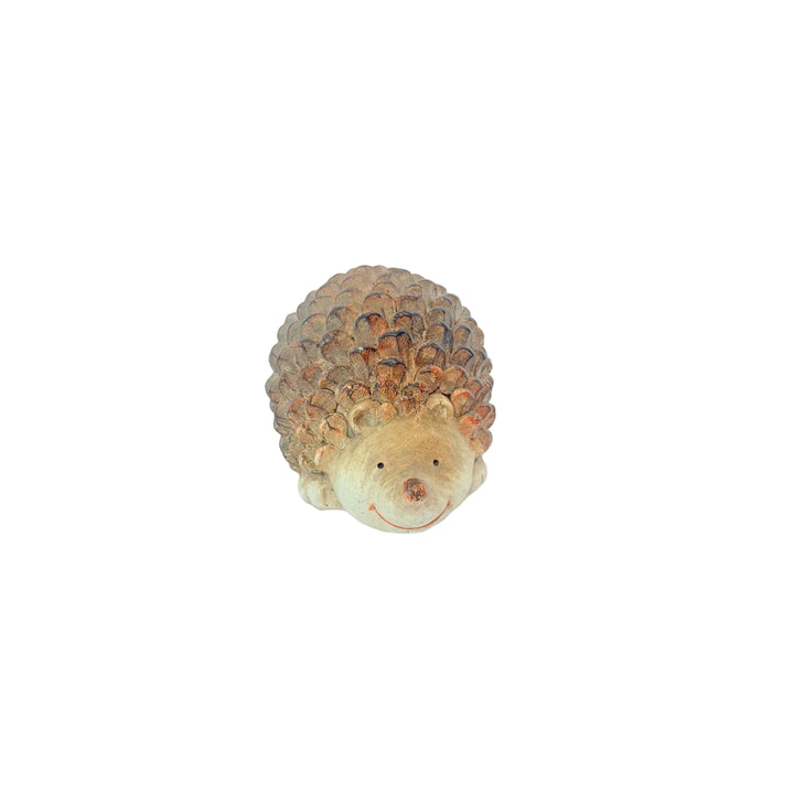 Happy Pinecone Hedgehog Figurine