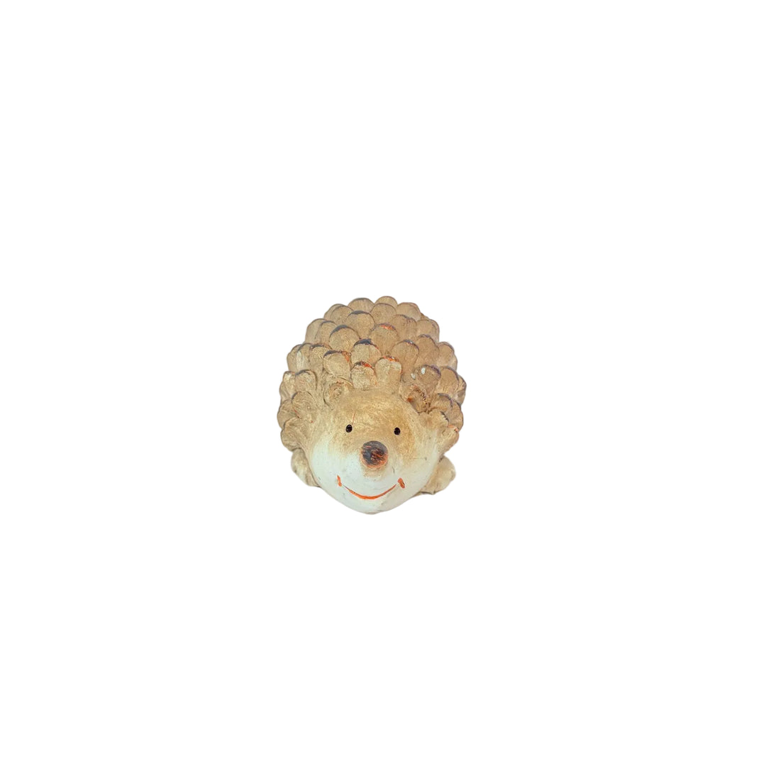 Happy Pinecone Hedgehog Figurine