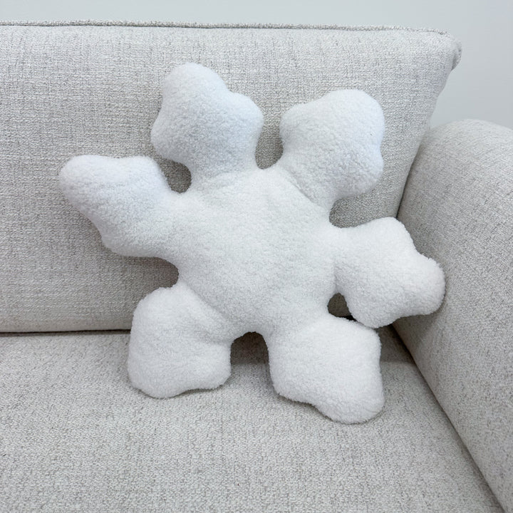 Plush Snowflake Pillow