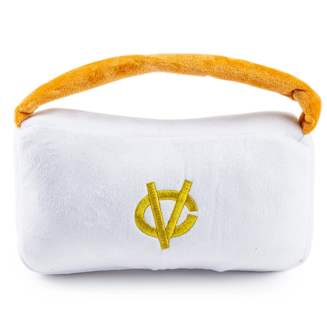 White Chewy Vuitton Handbag Toy
