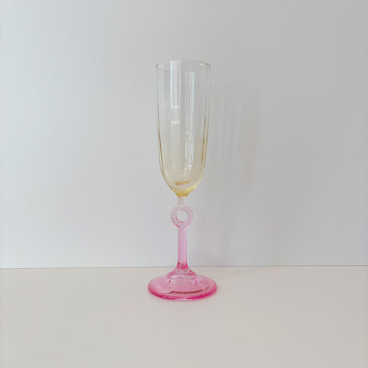 Colored Champagne Flute