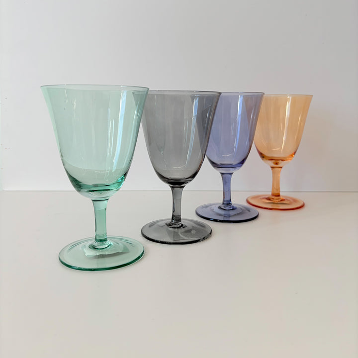 Colored Stem Wine Glasses