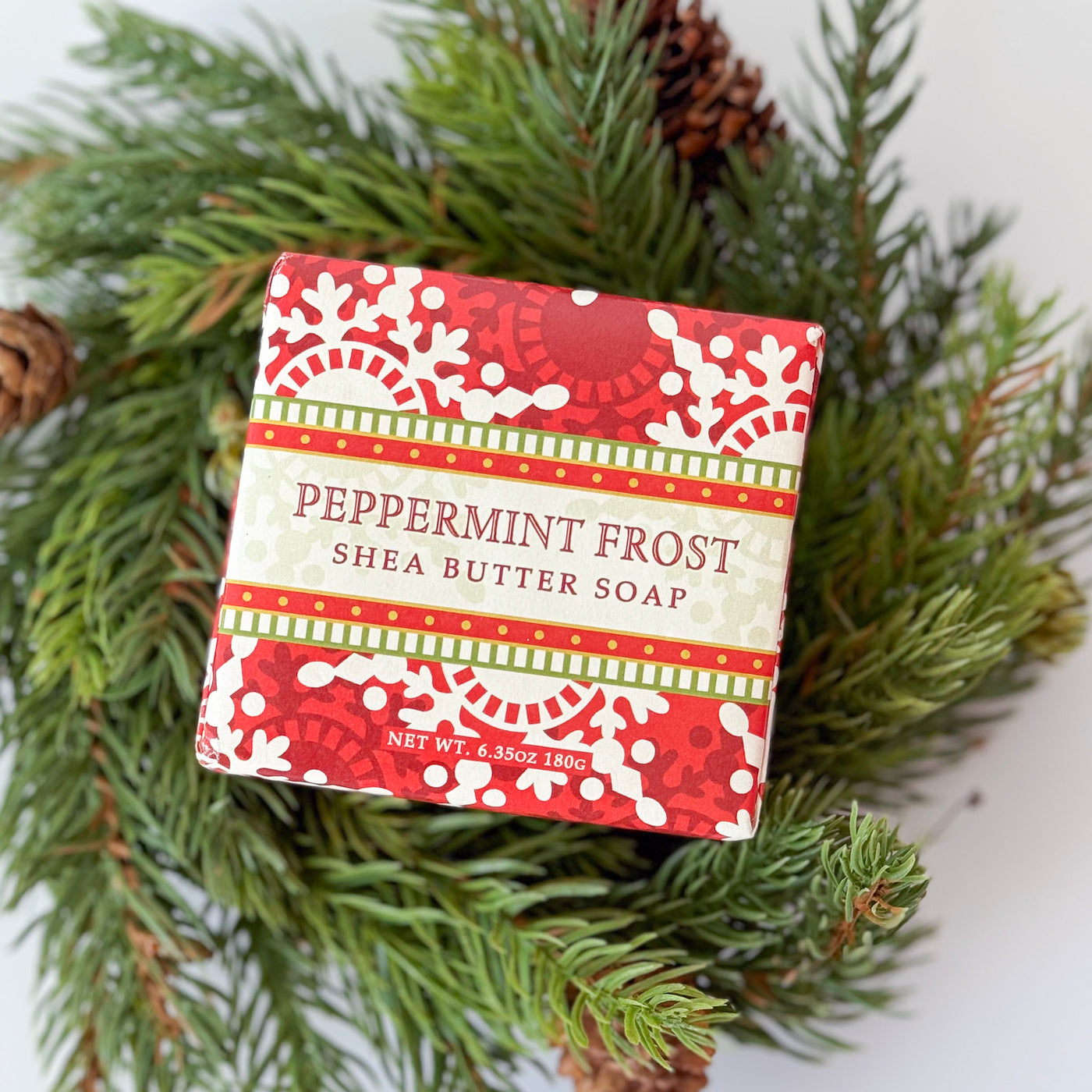 Peppermint Frost Wrapped Soap