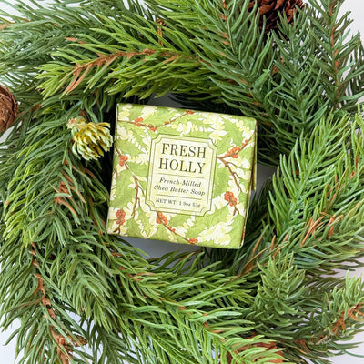 Fresh Holly Wrapped Soap