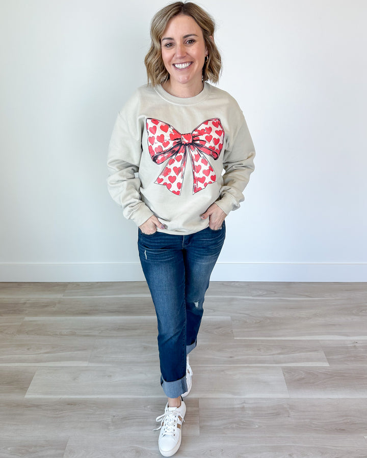 Heart Bow Sweatshirt