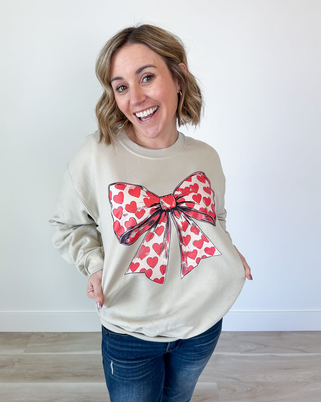 Heart Bow Sweatshirt