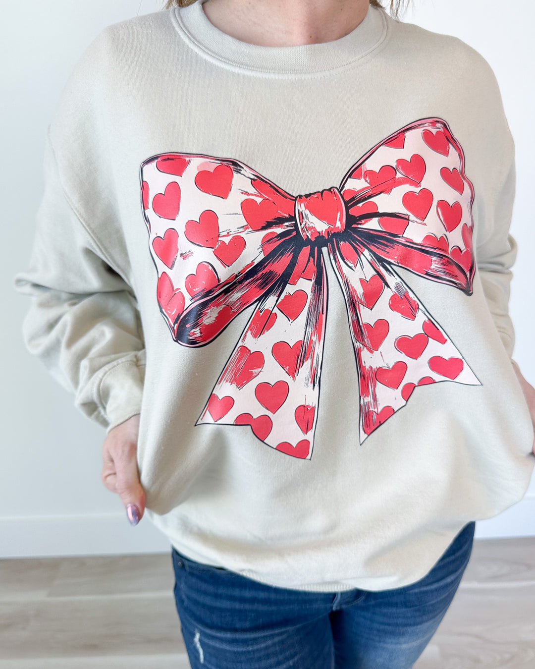 Heart Bow Sweatshirt