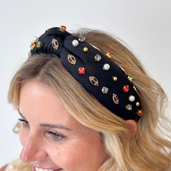 Football Embellished Headband