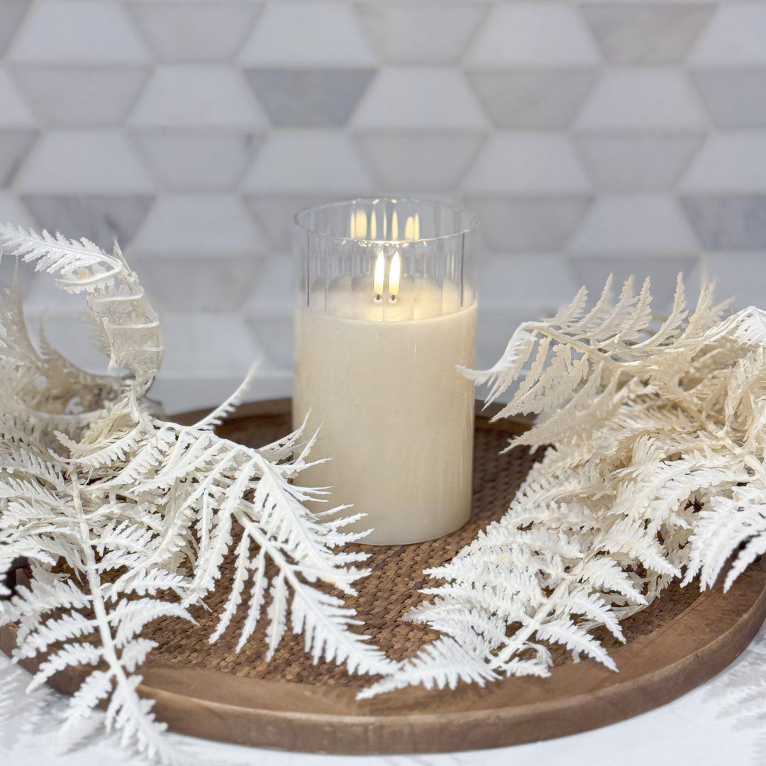 Faceted Simple Ivory Radiance Candle