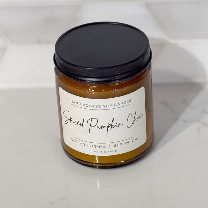 Spiced Pumpkin Chai Soy Amber Candle