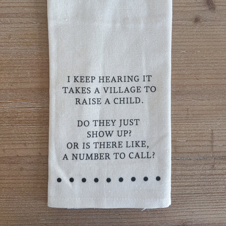 Hearing it Takes a Village Towel