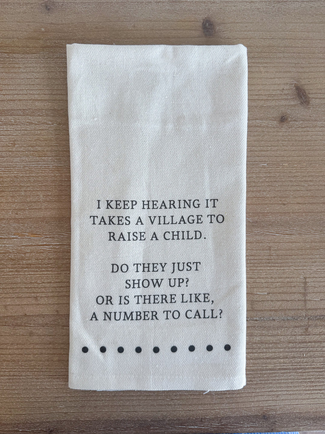 Hearing it Takes a Village Towel