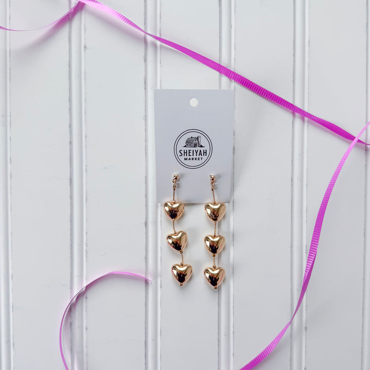 Cascading Hearts Earrings