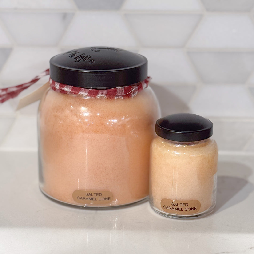 Salted Caramel Cone Jar Candle