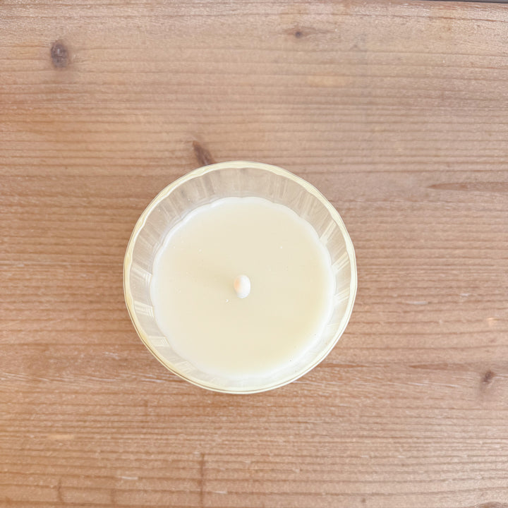 Faceted Simple Ivory Radiance Candle