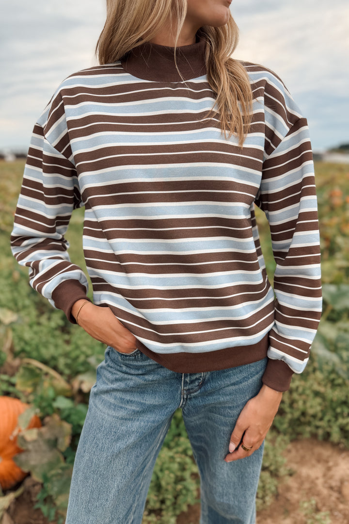 Blue Ridge Stripped Mockneck
