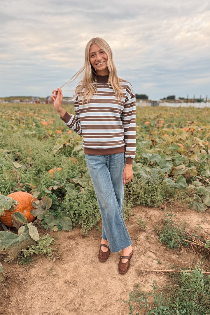Blue Ridge Stripped Mockneck