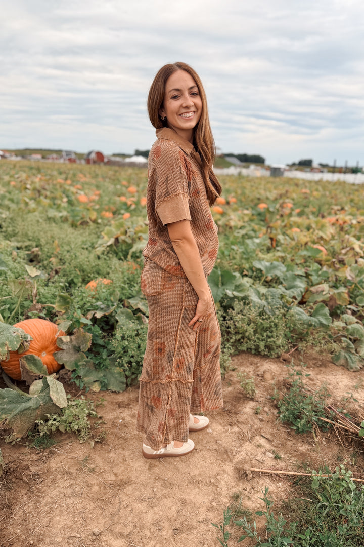 Golden Field Knit Top