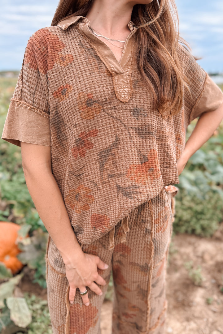 Golden Field Knit Top