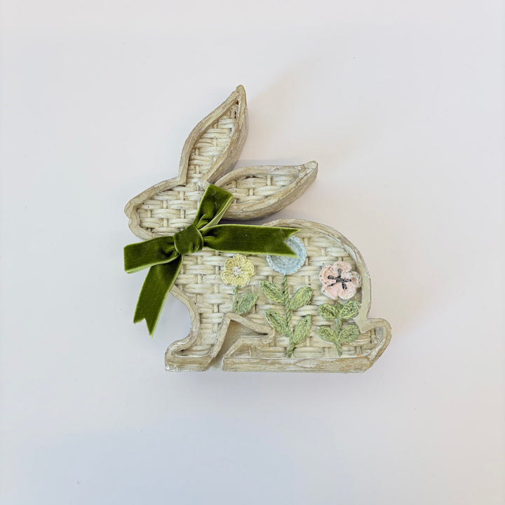 Whimsical Wicker Bunny Decor