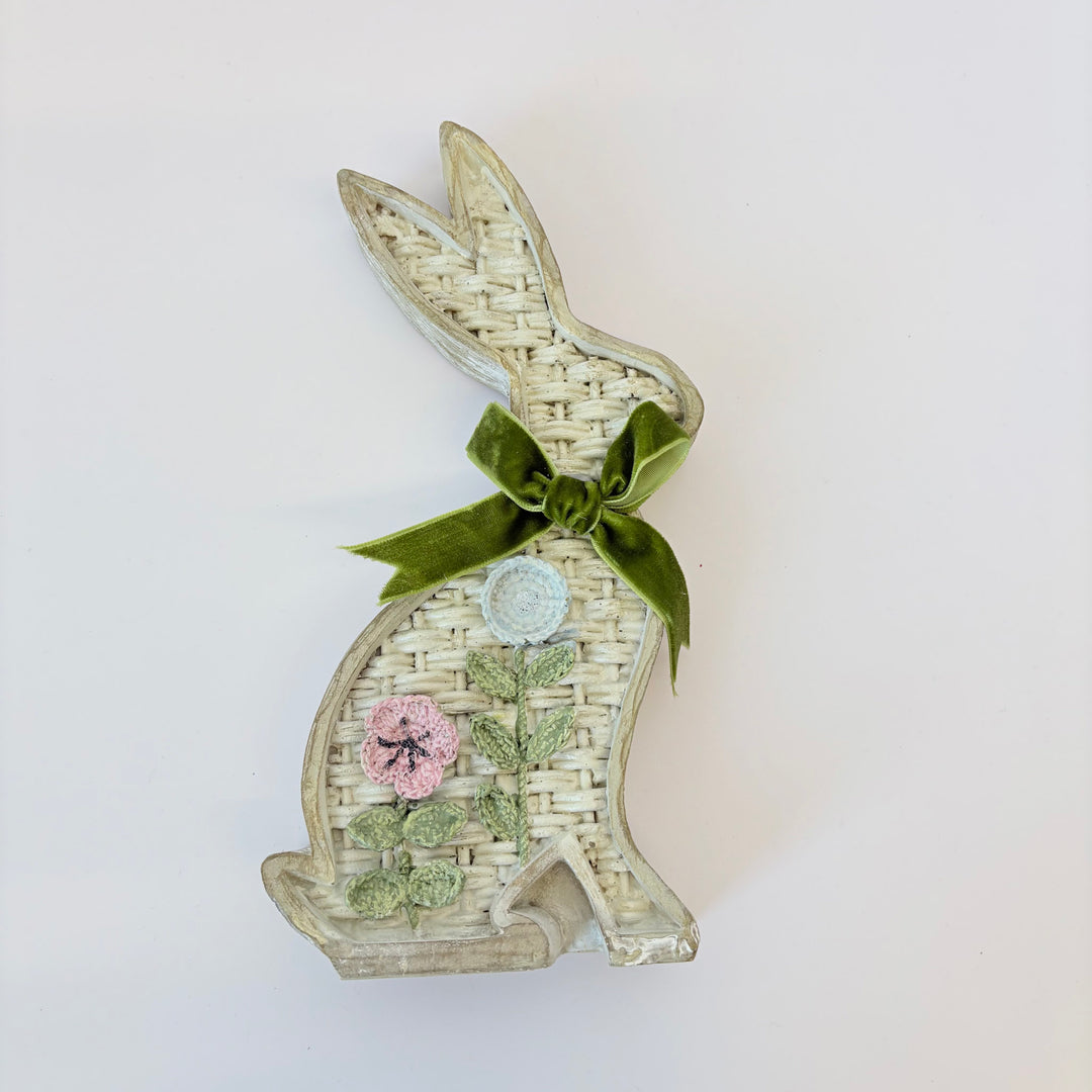 Whimsical Wicker Bunny Decor