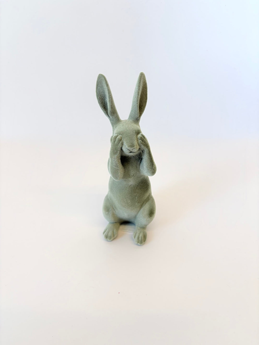 No Evil Green Velvet Bunny