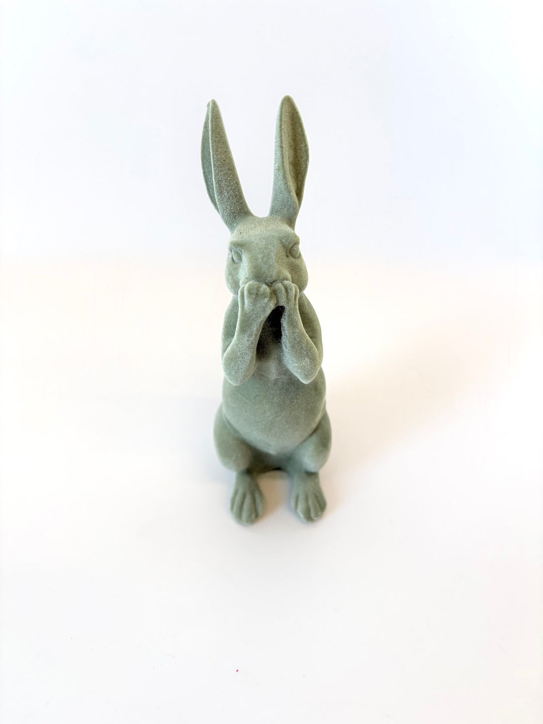 No Evil Green Velvet Bunny