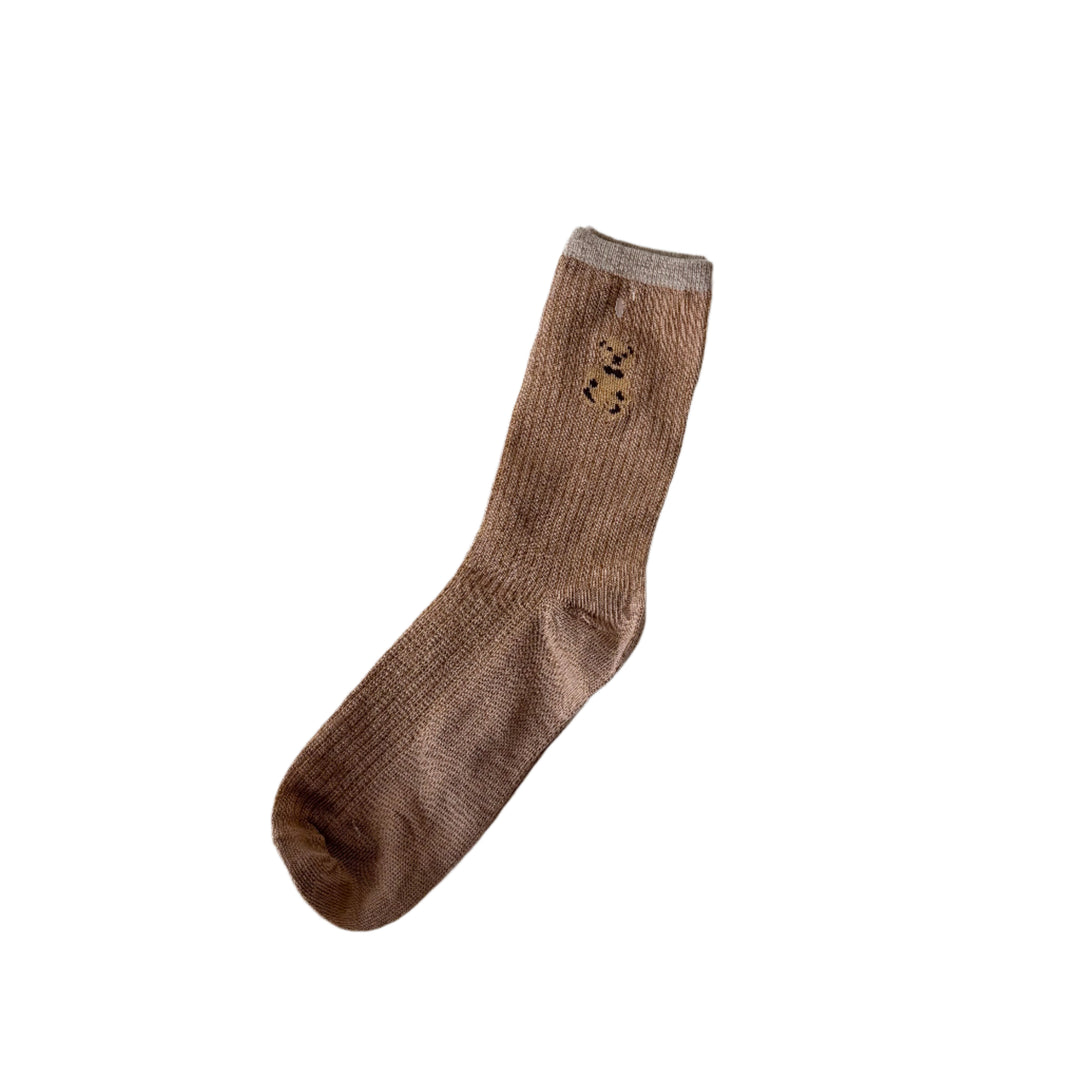 Teddy Bear Crew Socks