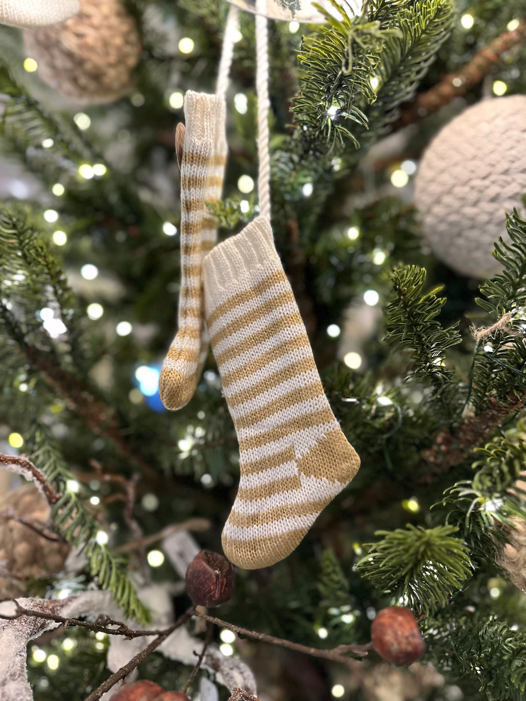 Mini Double Stocking Ornament