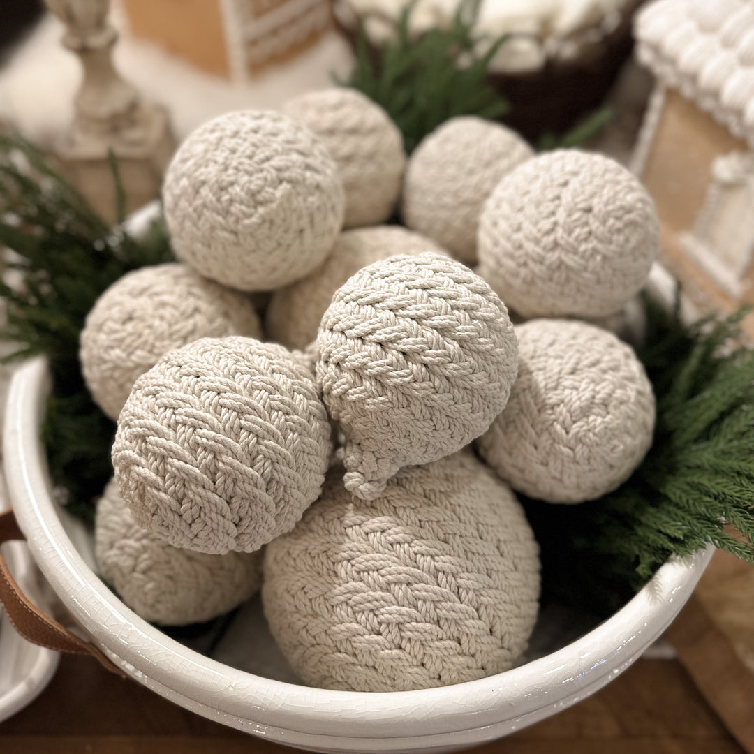 Macrame Ball Ornament